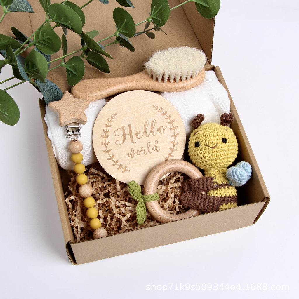 Baby Shower Gift Set – Festive Reindeer & Panda Toy