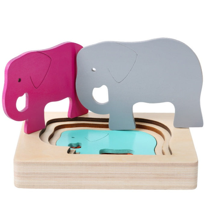 Montessori Wooden Animal Puzzle for Early Learning