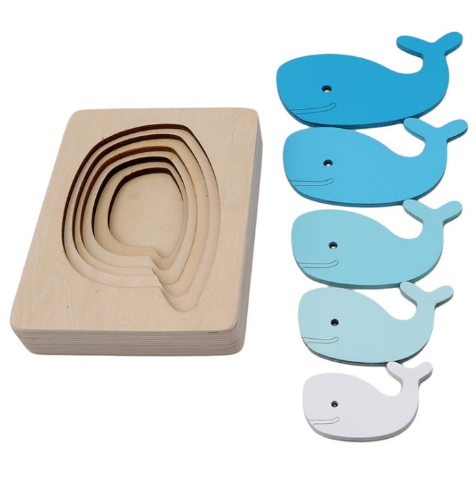 Montessori Wooden Animal Puzzle for Early Learning