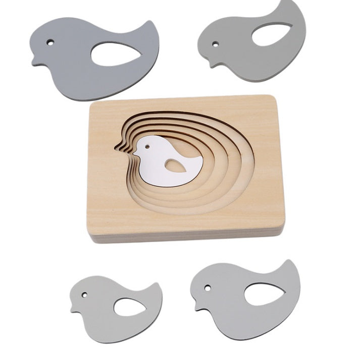 Montessori Wooden Animal Puzzle for Early Learning