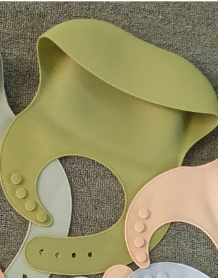 Easy-Clean Silicone Baby Bib for Mealtime