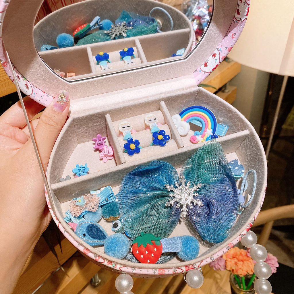 Princess Baby Hair Accessories Set – Clips & Headdress Gift Box