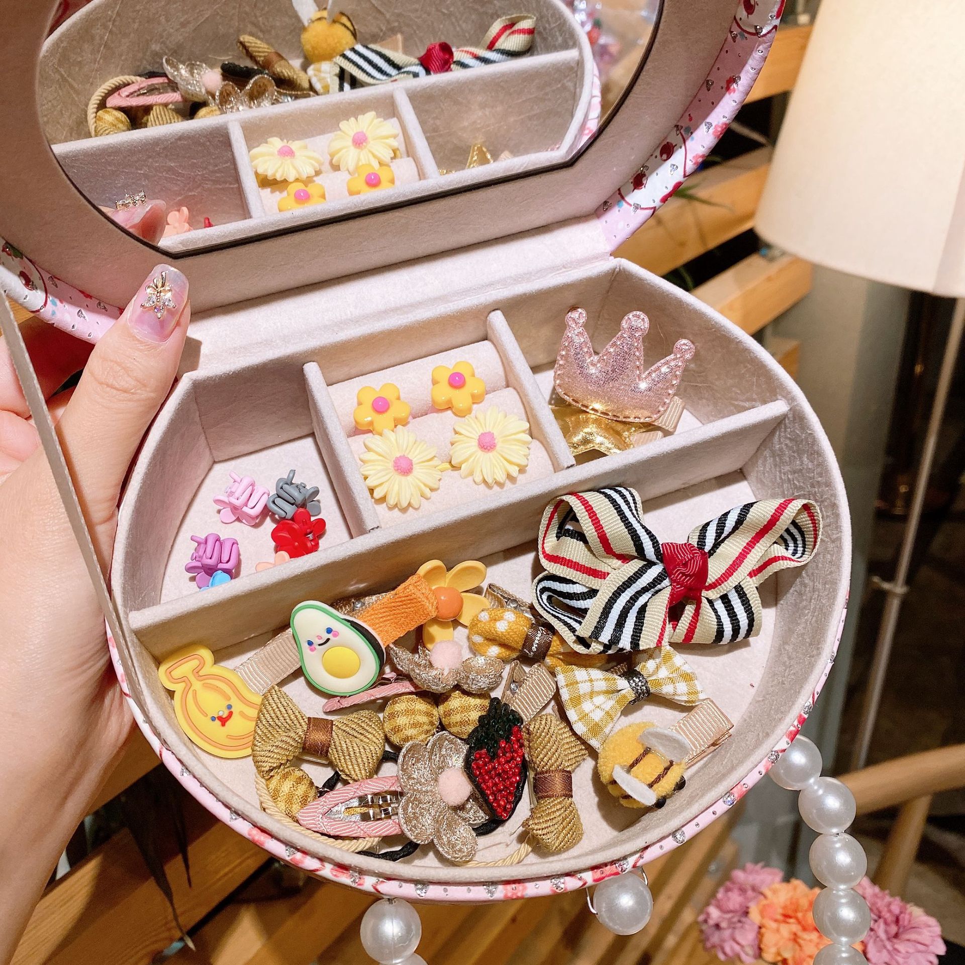 Princess Baby Hair Accessories Set – Clips & Headdress Gift Box