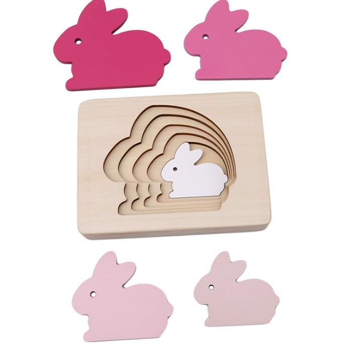 Montessori Wooden Animal Puzzle for Early Learning