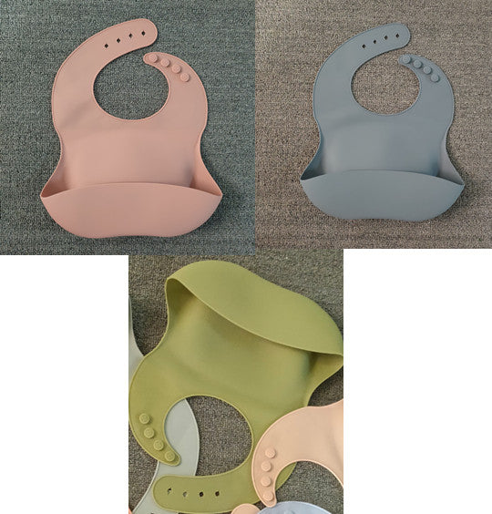 Easy-Clean Silicone Baby Bib for Mealtime