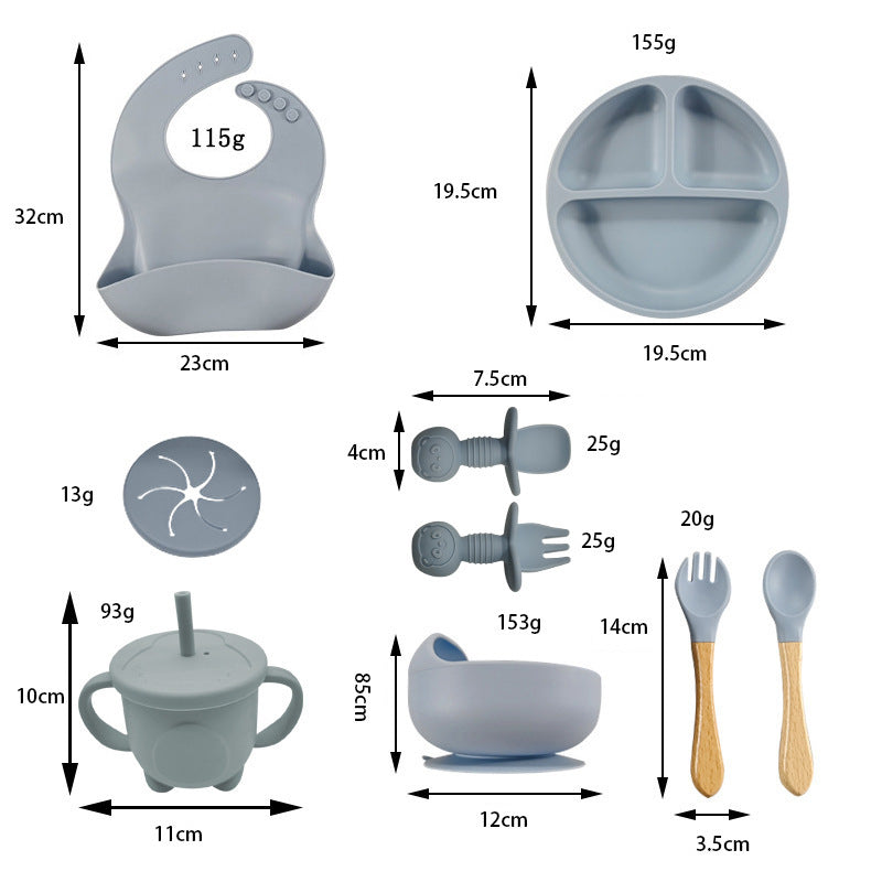 Kid-Friendly Silicone Dinner Plates