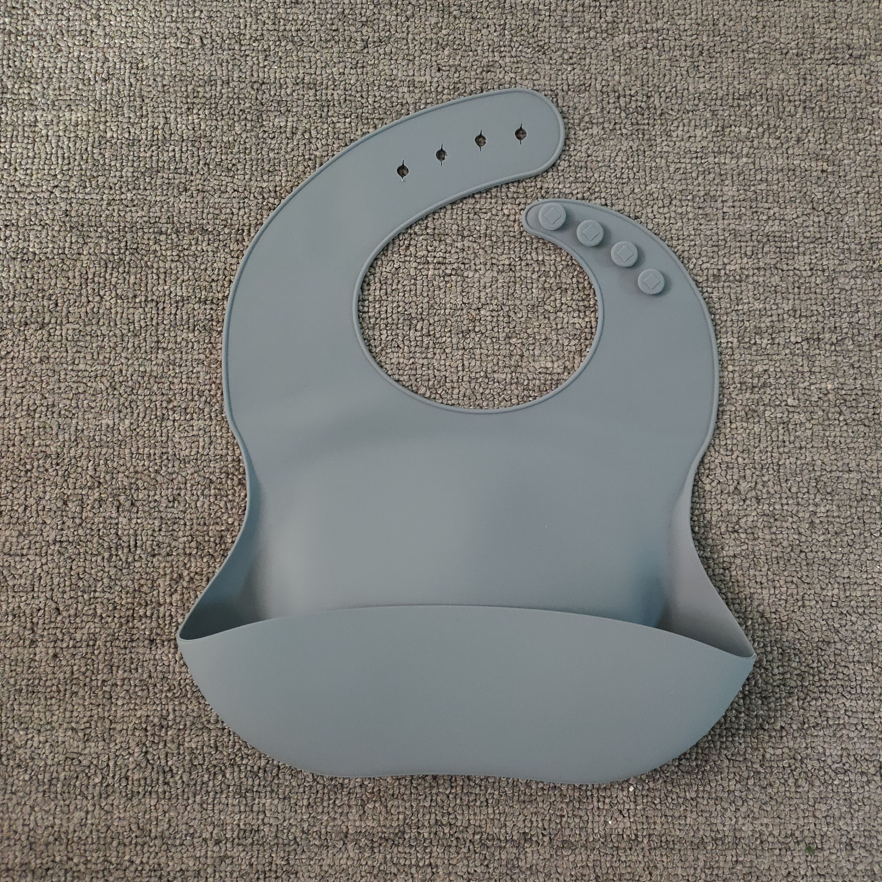 Easy-Clean Silicone Baby Bib for Mealtime