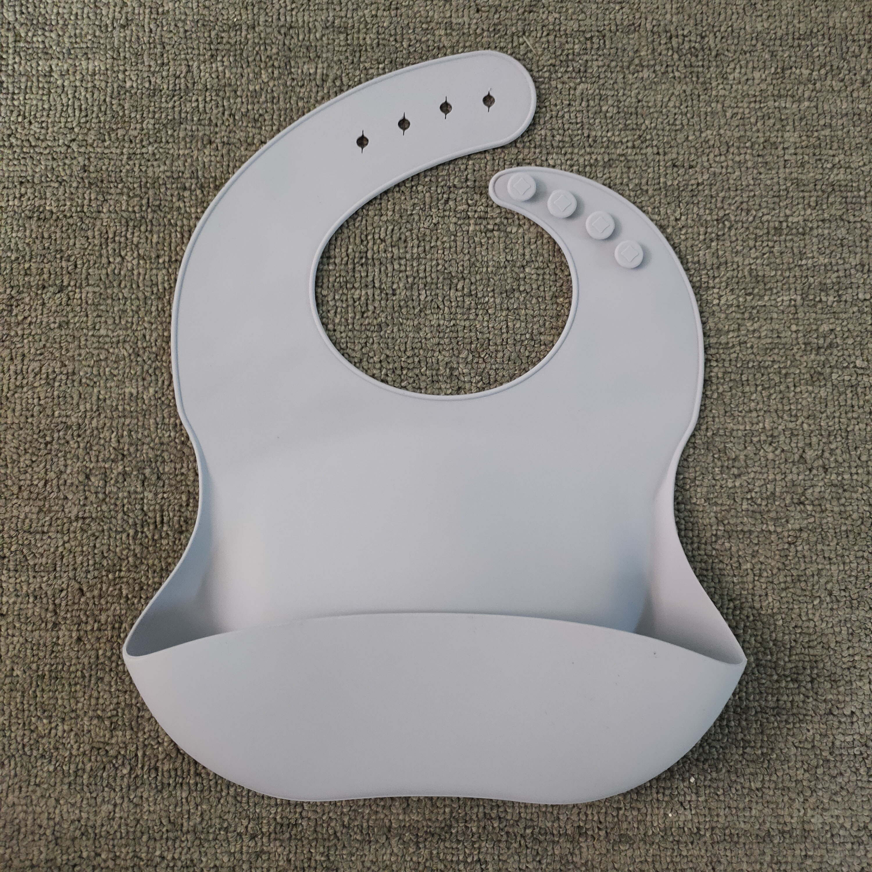 Easy-Clean Silicone Baby Bib for Mealtime