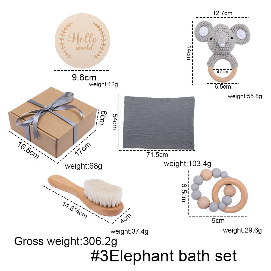 Baby Bath Gift Box – Soft Towel and Bath Toys