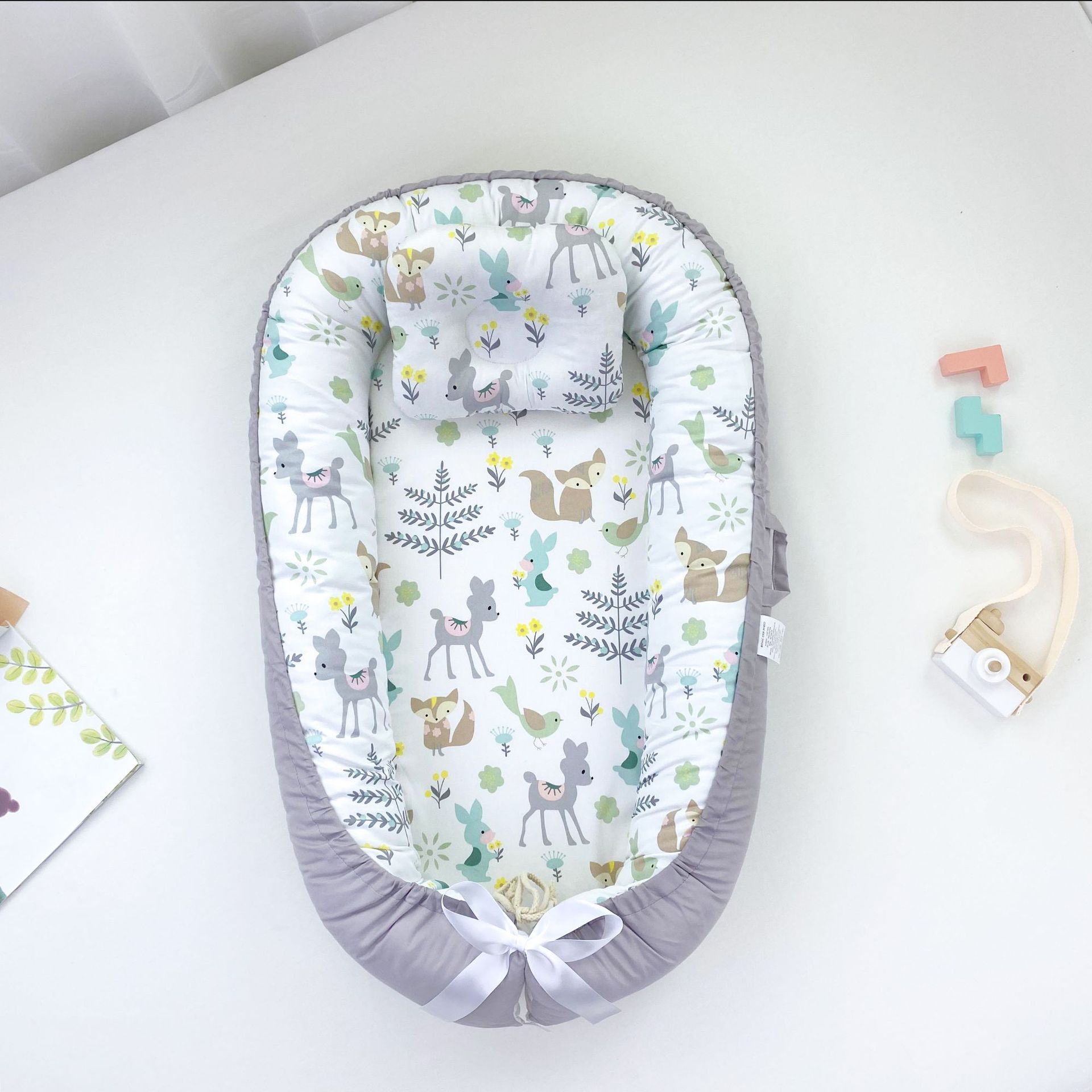 Cozy Cotton Baby Nest – Portable Bed for Newborns