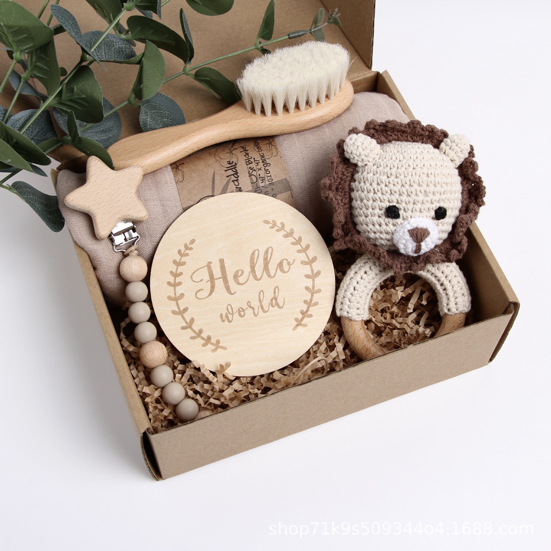 Baby Shower Gift Set – Festive Reindeer & Panda Toy