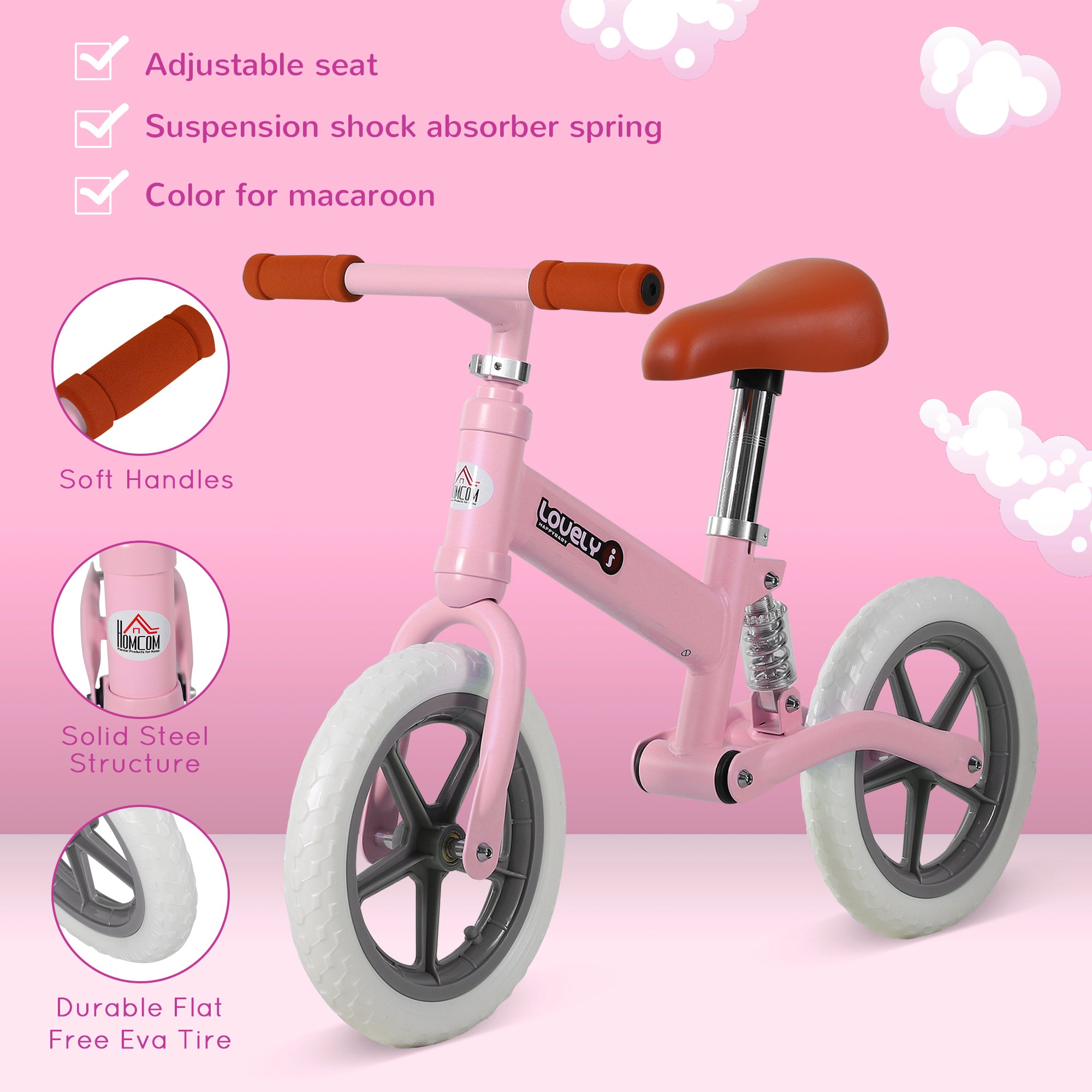Toddler Training Bike 2-5 Years – EVA Tires, No Pedals