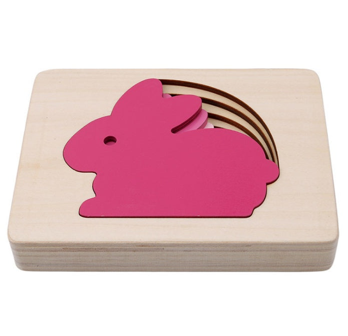 Montessori Wooden Animal Puzzle for Early Learning