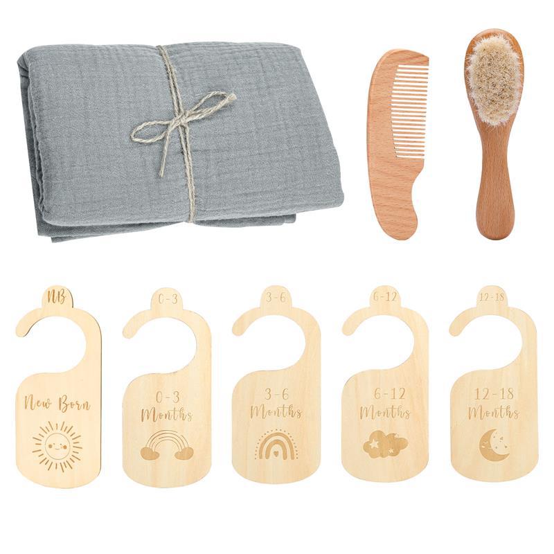 Baby Born Gift Set – Soft Bath Towel & Gentle Wool Brush