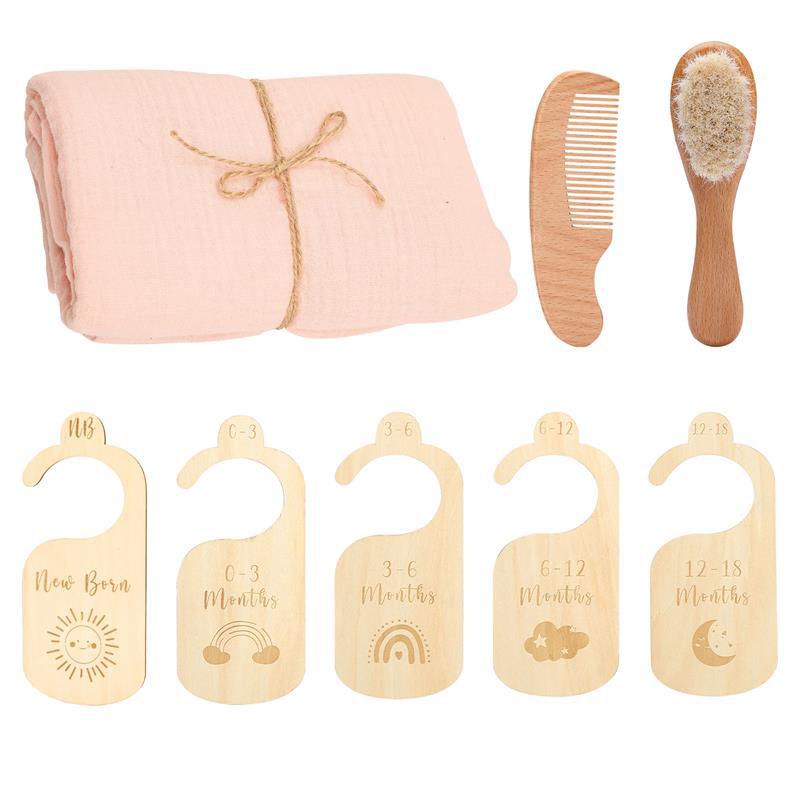 Baby Born Gift Set – Soft Bath Towel & Gentle Wool Brush