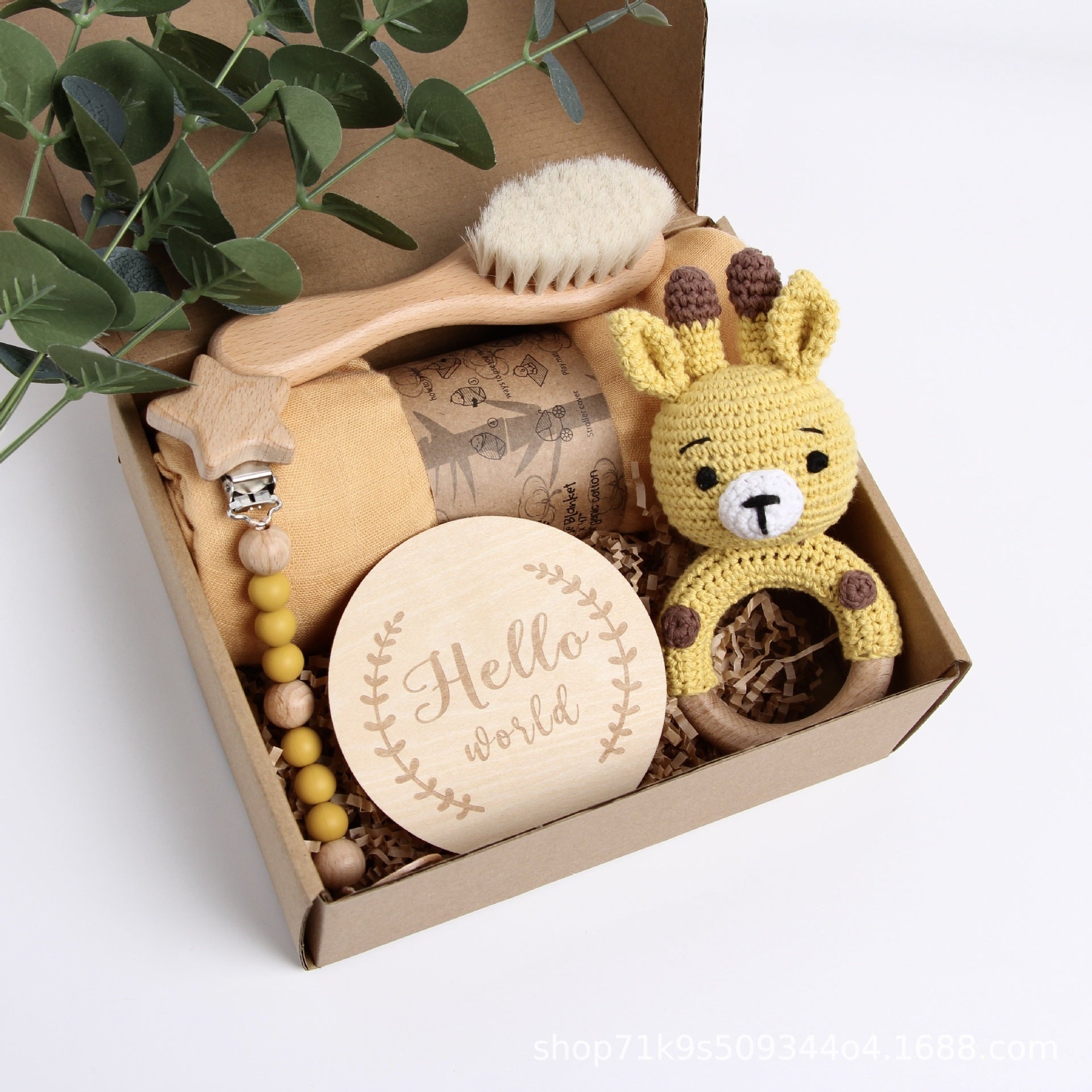 Baby Shower Gift Set – Festive Reindeer & Panda Toy