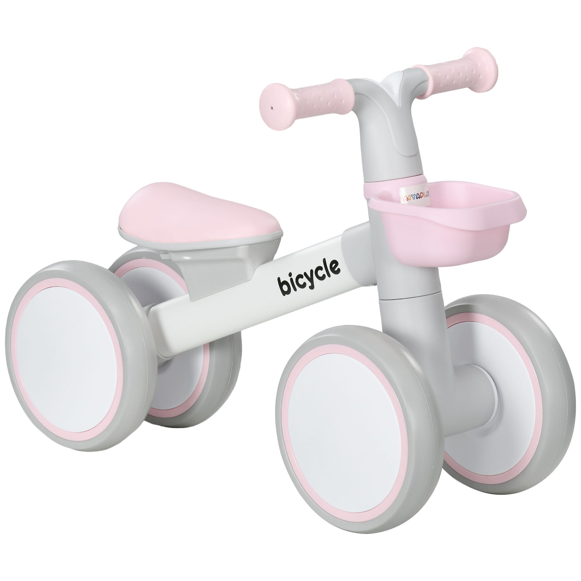 Quiet Ride Pink Balance Bike for Little Explorers