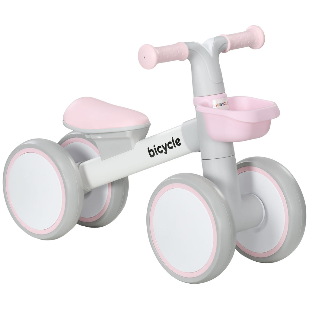 Quiet Ride Pink Balance Bike for Little Explorers
