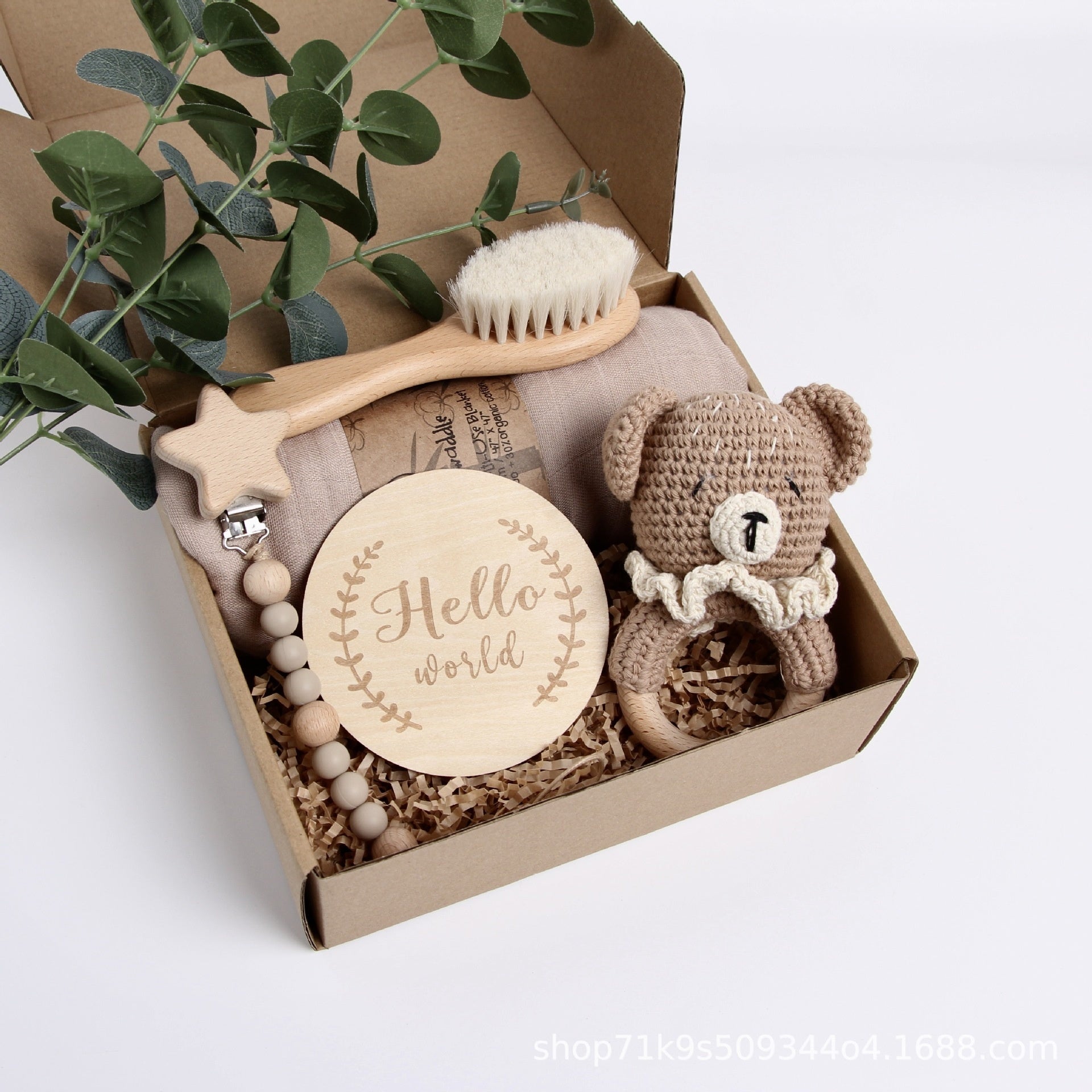 Baby Shower Gift Set – Festive Reindeer & Panda Toy