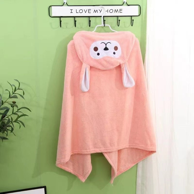 Cute Hooded Baby Bath Towel for Cozy Drying