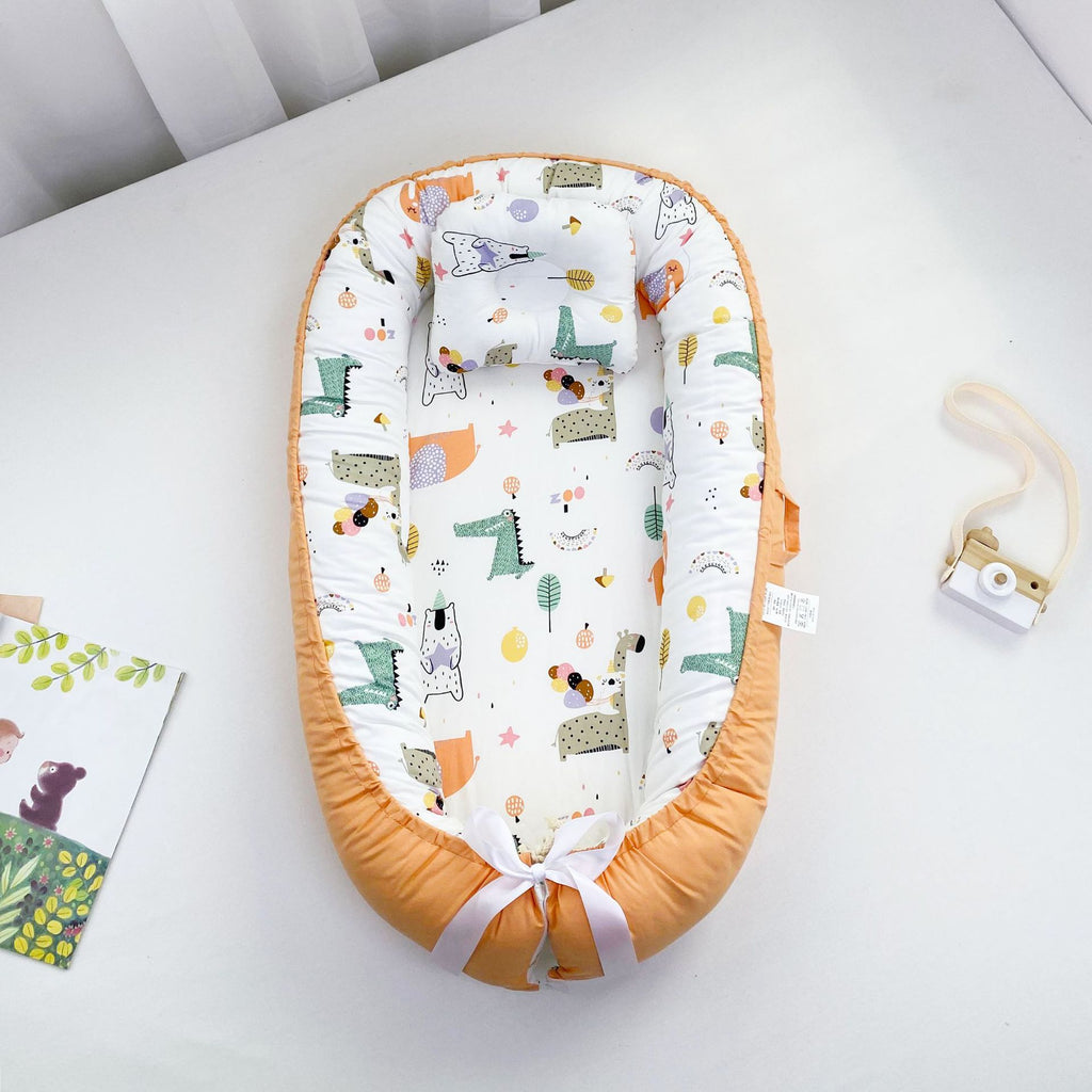 Cozy Cotton Baby Nest – Portable Bed for Newborns