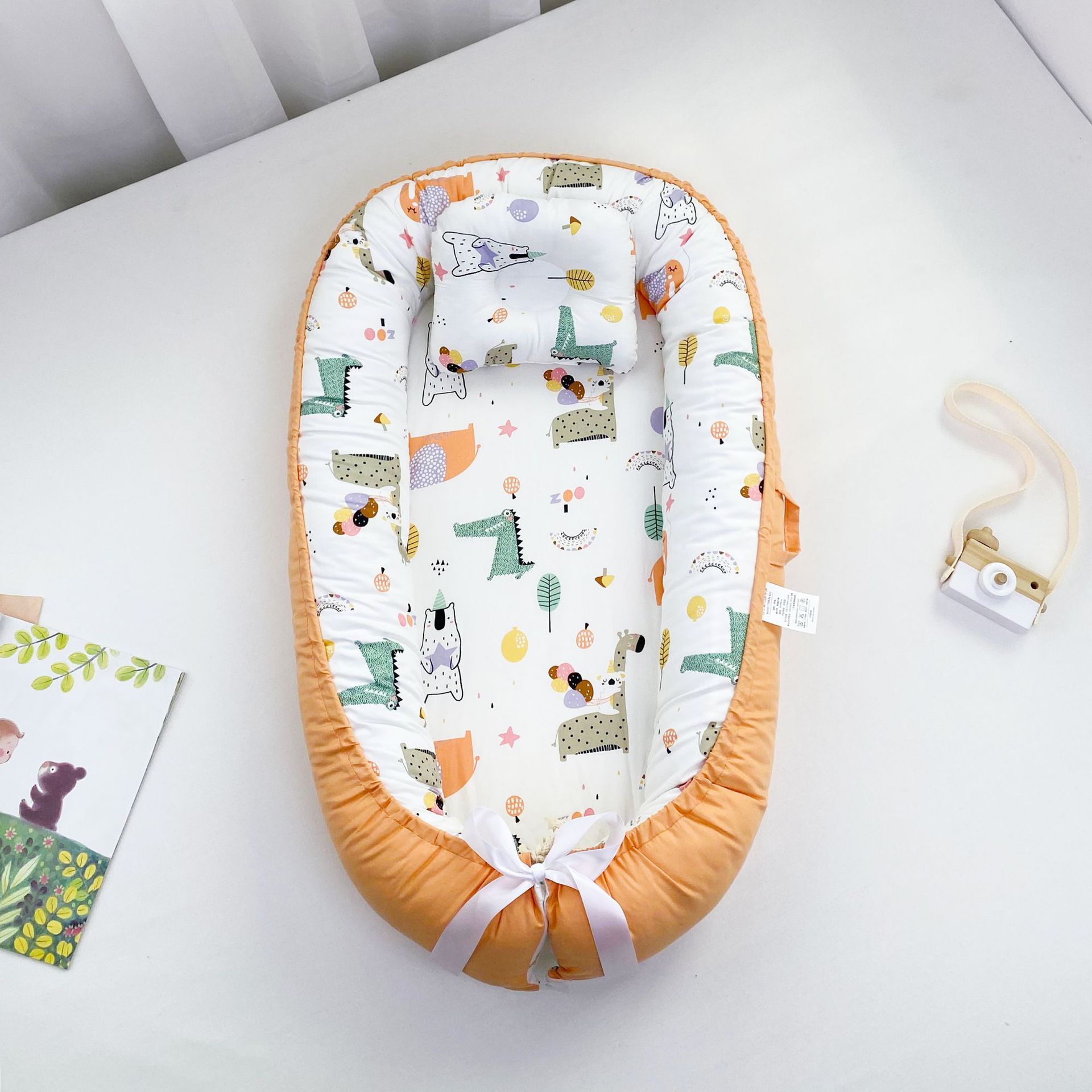 Cozy Cotton Baby Nest – Portable Bed for Newborns