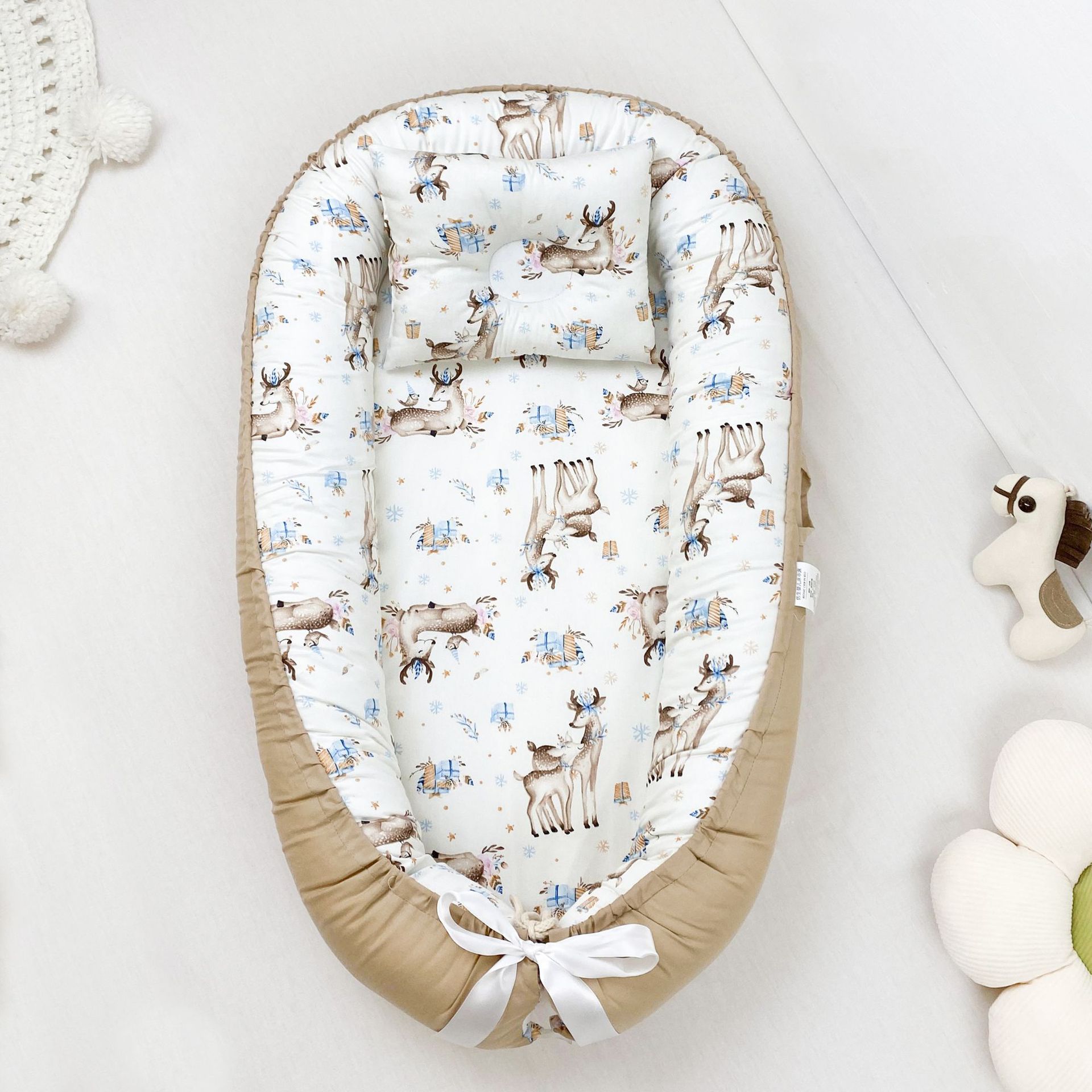 Cozy Cotton Baby Nest – Portable Bed for Newborns
