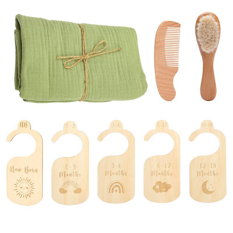 Baby Born Gift Set – Soft Bath Towel & Gentle Wool Brush