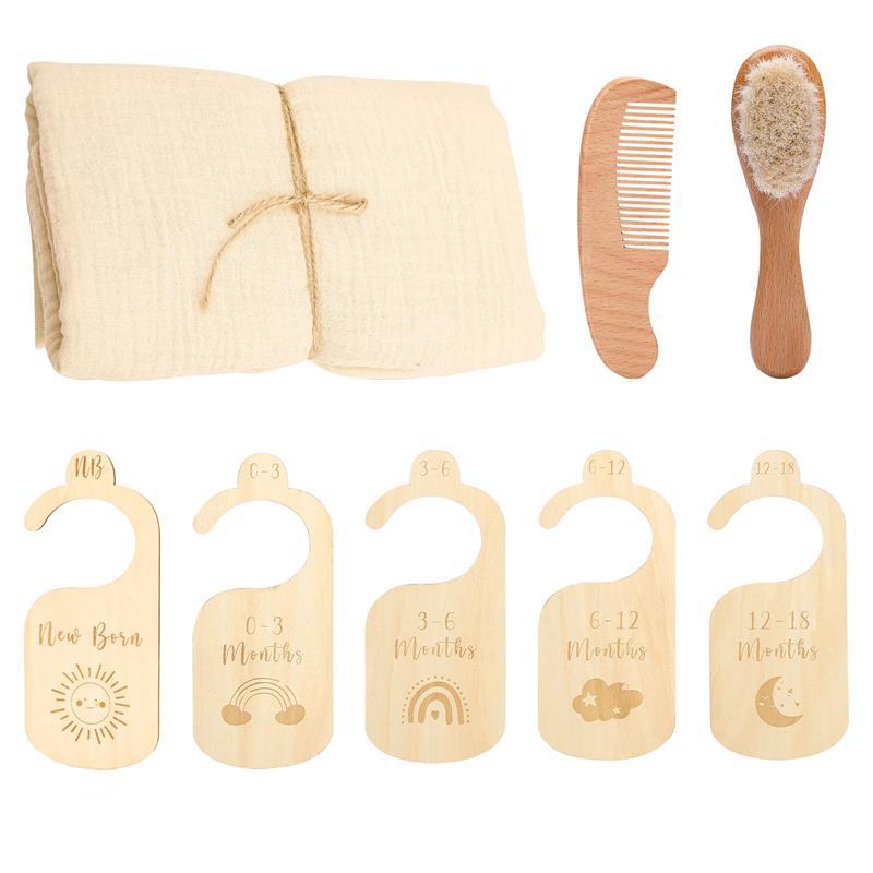 Baby Born Gift Set – Soft Bath Towel & Gentle Wool Brush