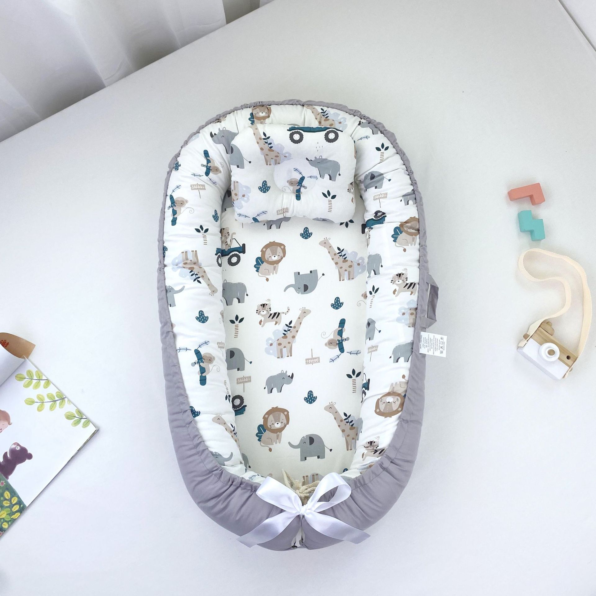 Cozy Cotton Baby Nest – Portable Bed for Newborns