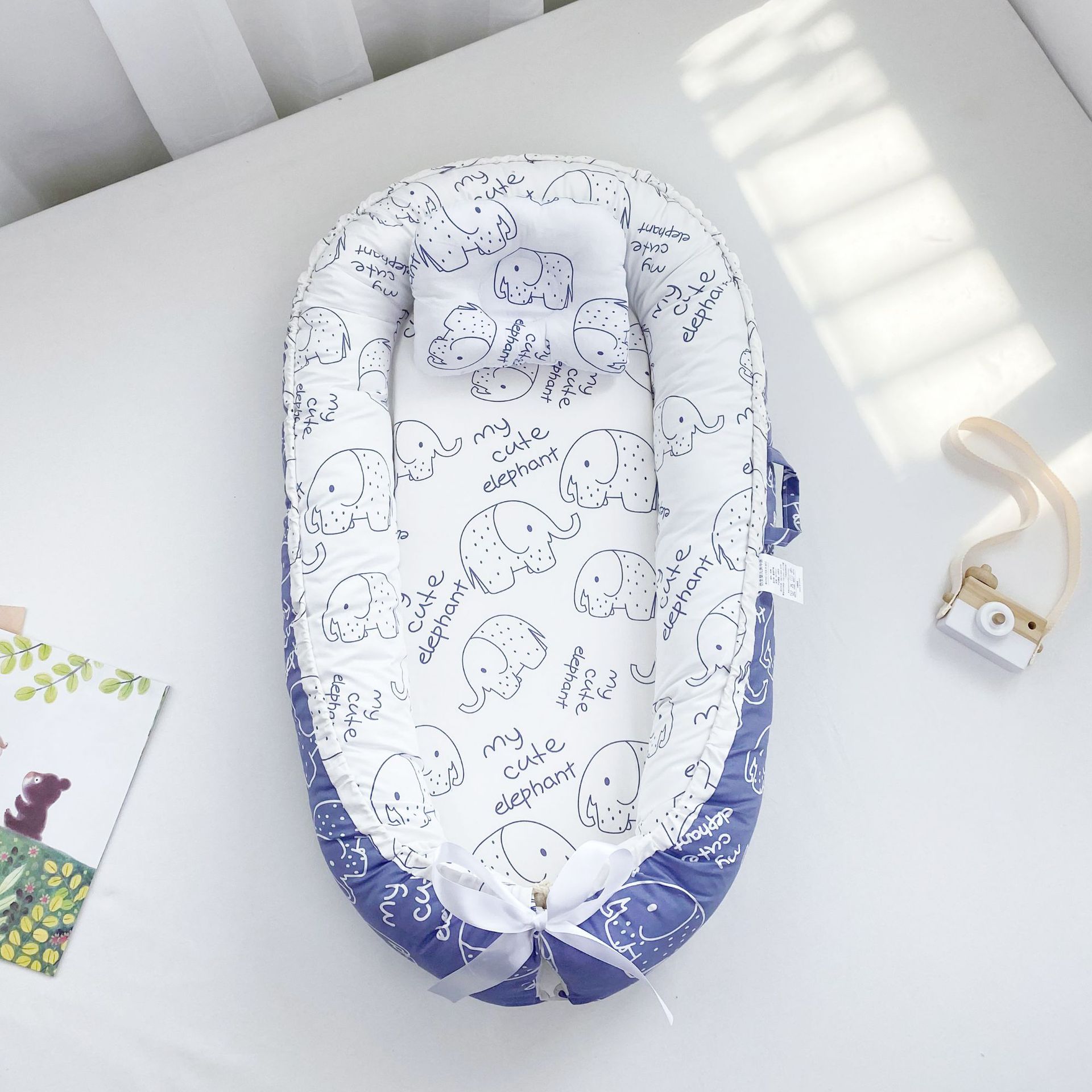 Cozy Cotton Baby Nest – Portable Bed for Newborns