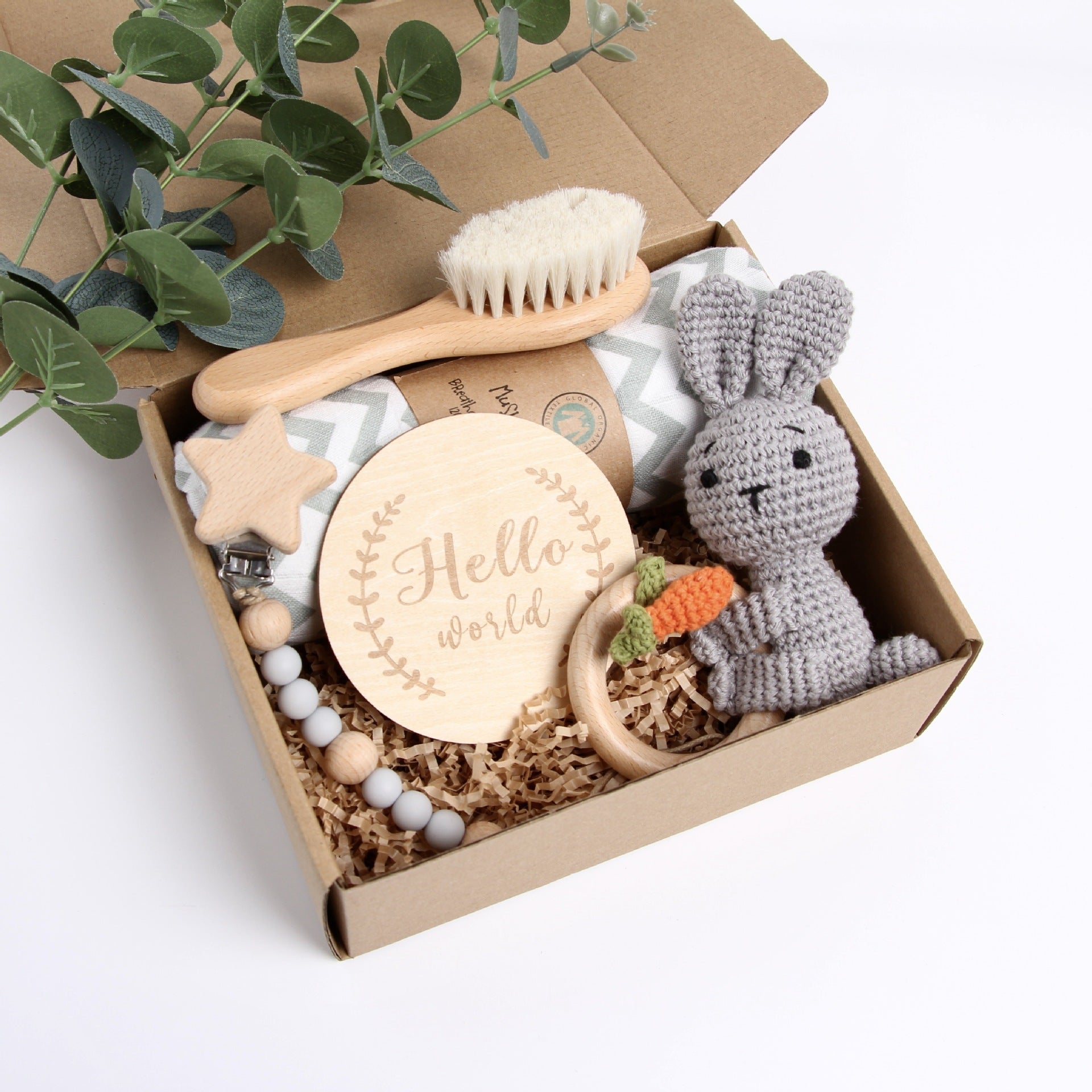 Baby Shower Gift Set – Festive Reindeer & Panda Toy