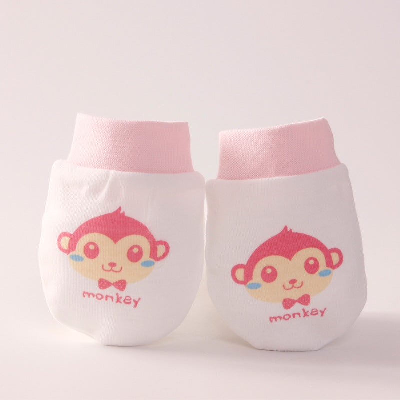 Baby Anti-Scratch Gloves with Adorable Cartoon Designs