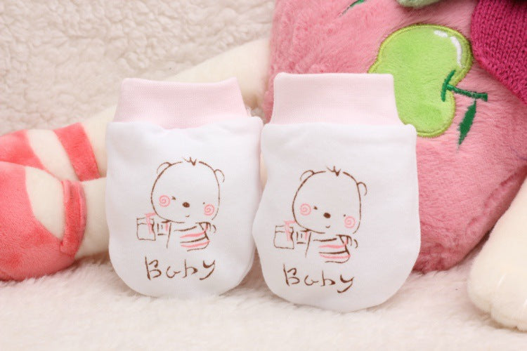 Baby Anti-Scratch Gloves with Adorable Cartoon Designs