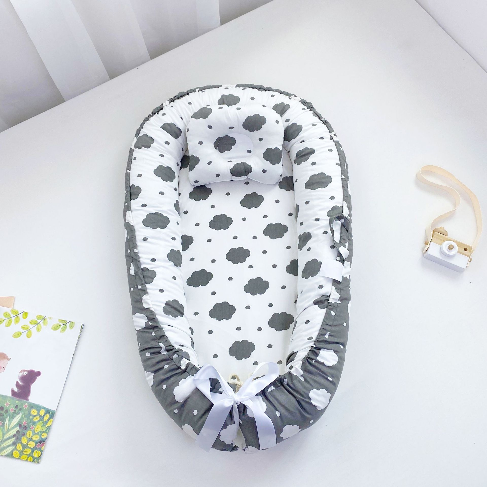 Cozy Cotton Baby Nest – Portable Bed for Newborns