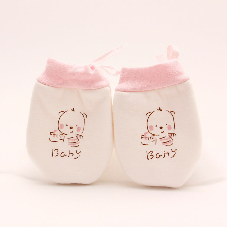 Baby Anti-Scratch Gloves with Adorable Cartoon Designs