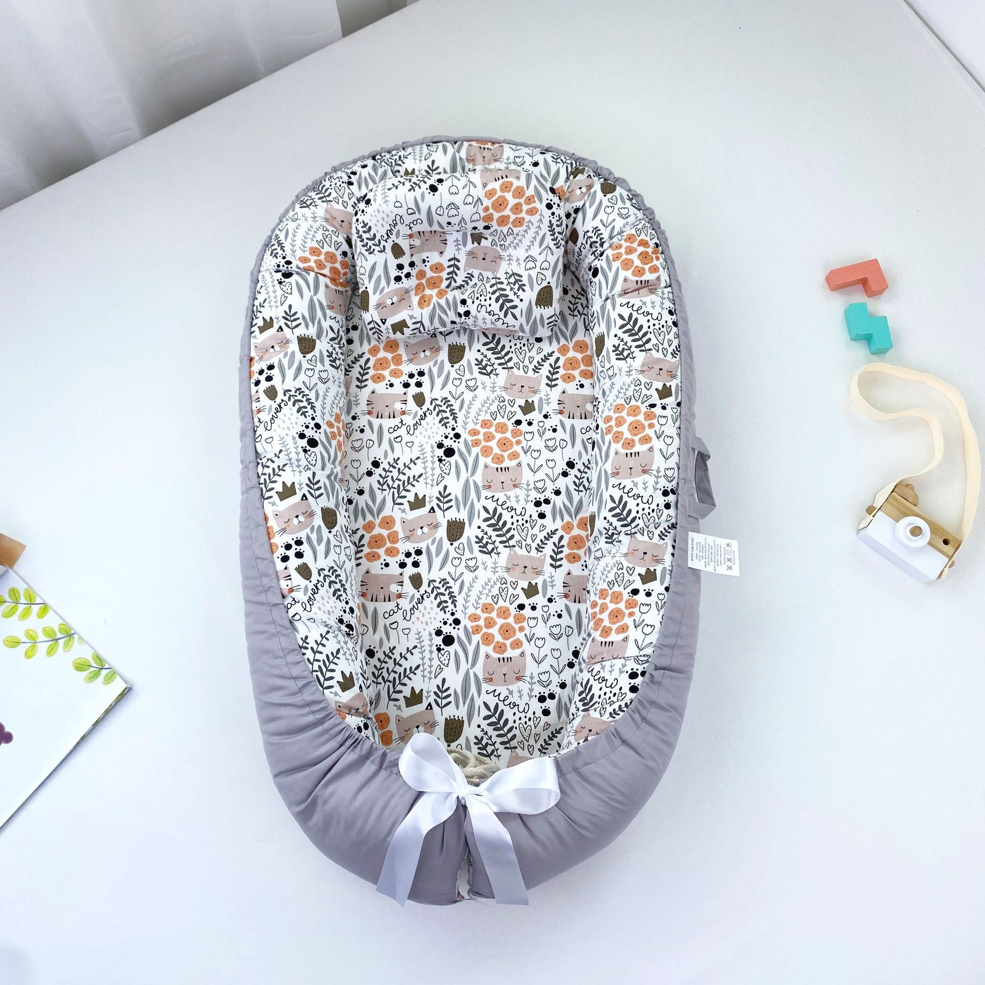 Cozy Cotton Baby Nest – Portable Bed for Newborns