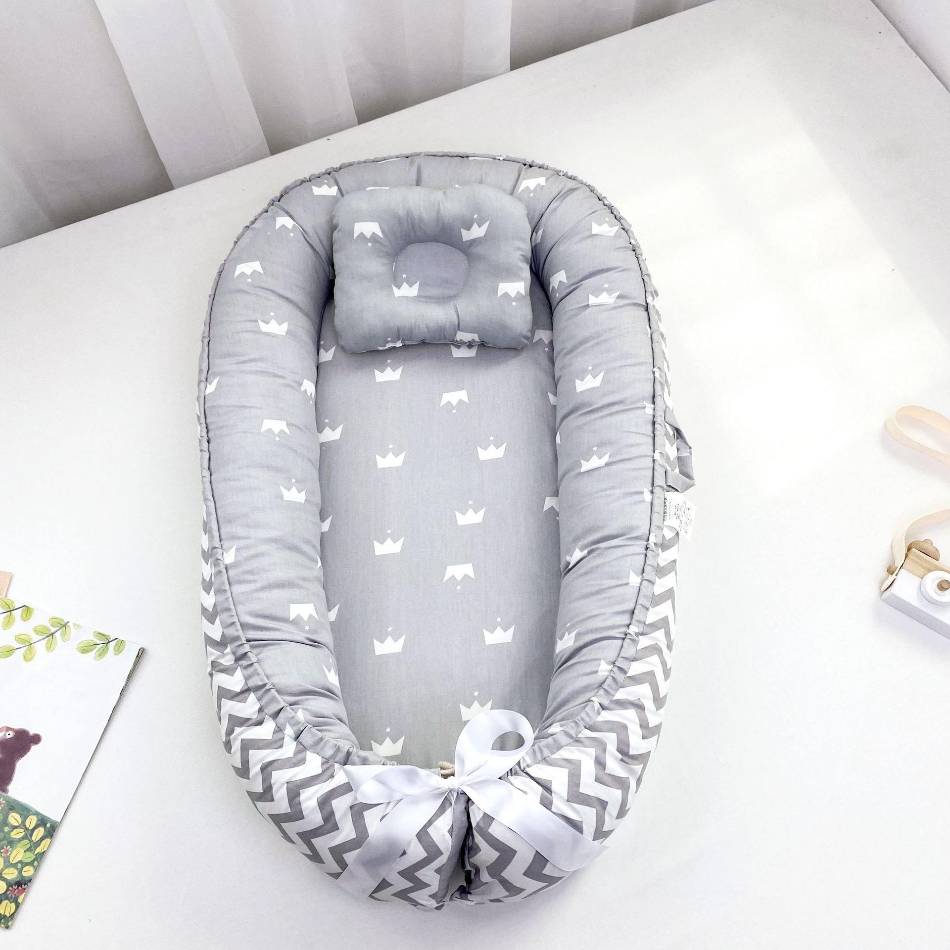 Cozy Cotton Baby Nest – Portable Bed for Newborns