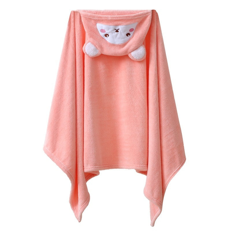 Cute Hooded Baby Bath Towel for Cozy Drying