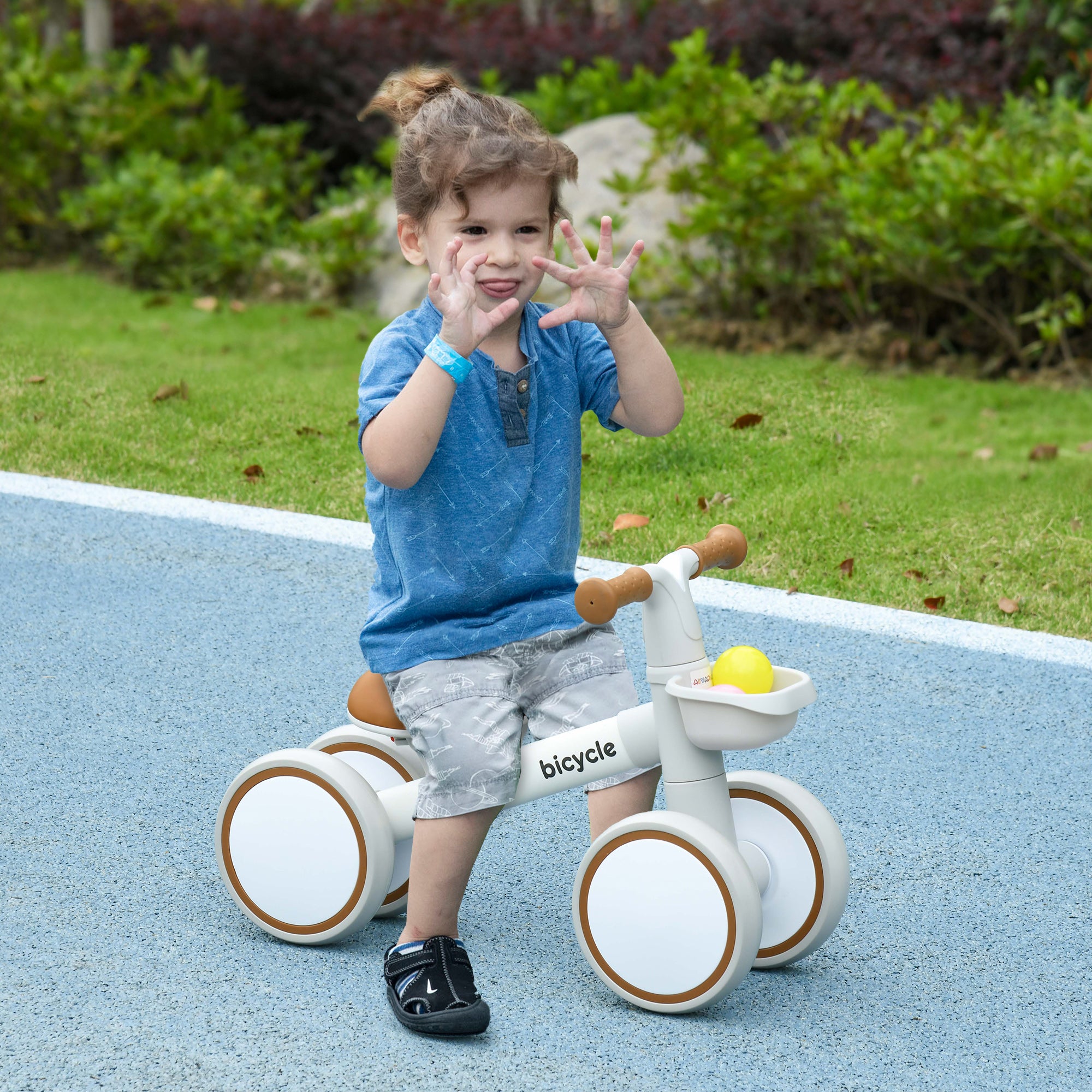 Quiet Ride White Balance Bike for Little Explorers