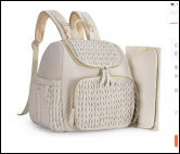 Multifunctional Quilted Diaper Bag Backpack – Stylish & Spacious Baby Travel Bag