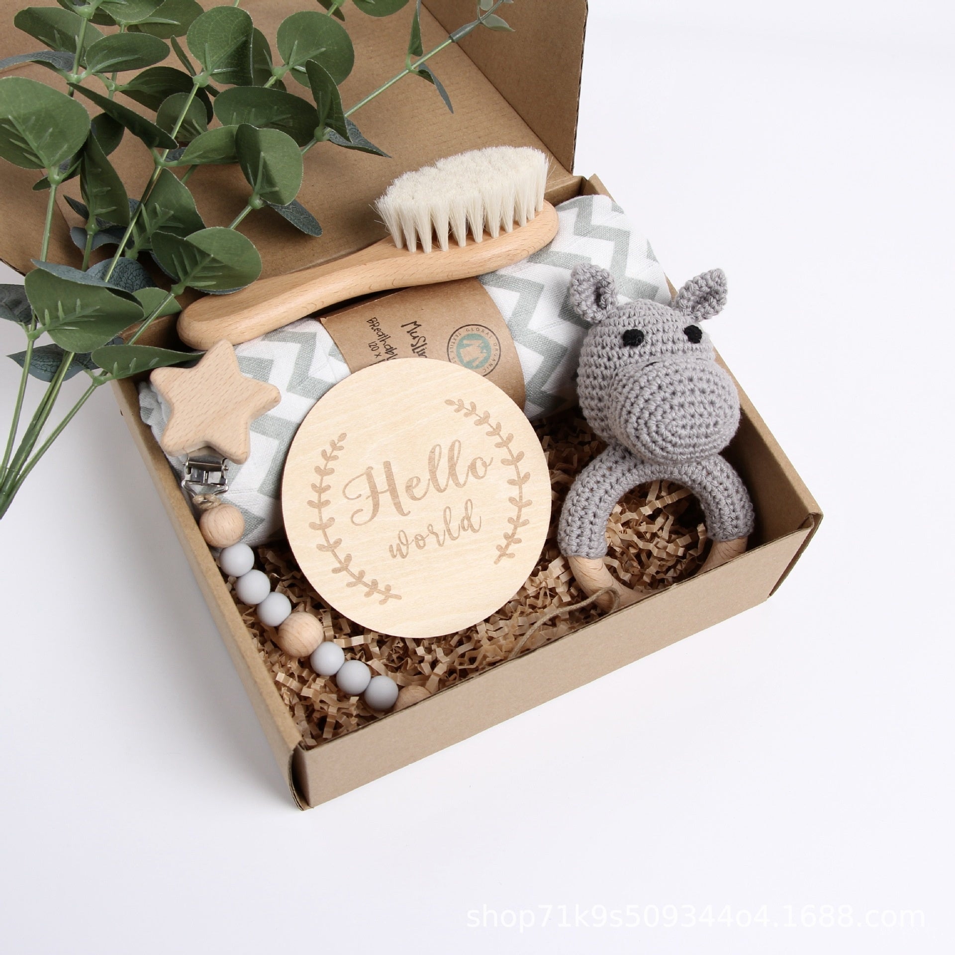 Baby Shower Gift Set – Festive Reindeer & Panda Toy