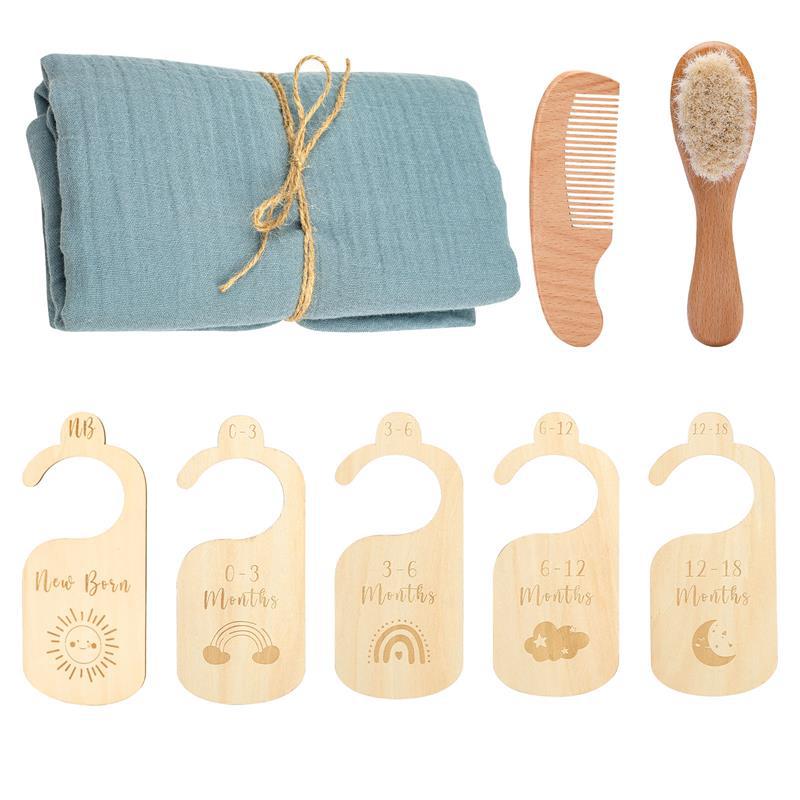 Baby Born Gift Set – Soft Bath Towel & Gentle Wool Brush